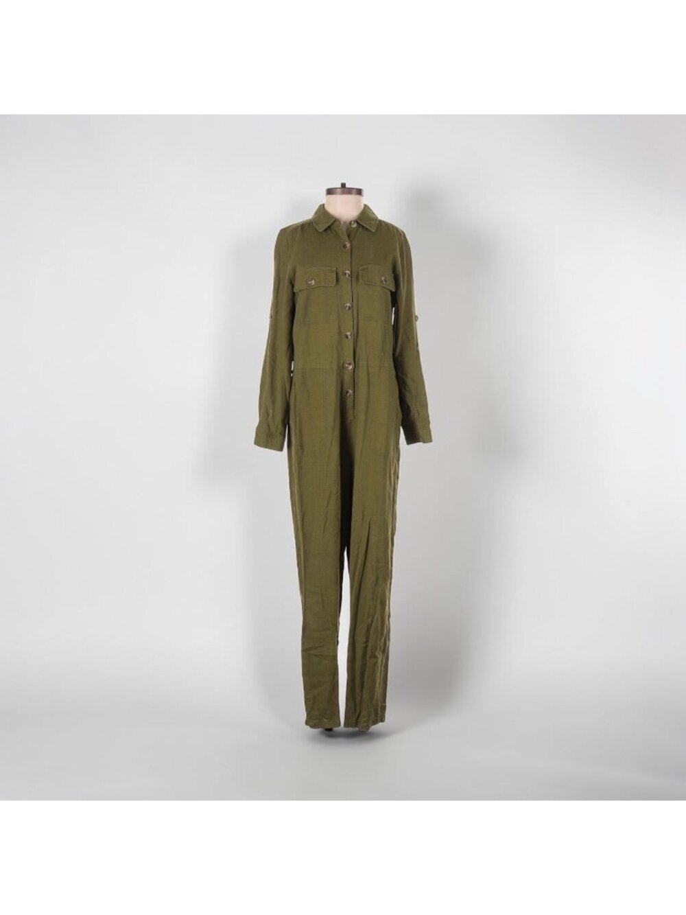 MODCLOTH Army Green Jumpsuit Size Small Womens